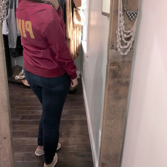 PINK Victoria’s Secret pink bomber varsity jacket - Picture 3 of 6